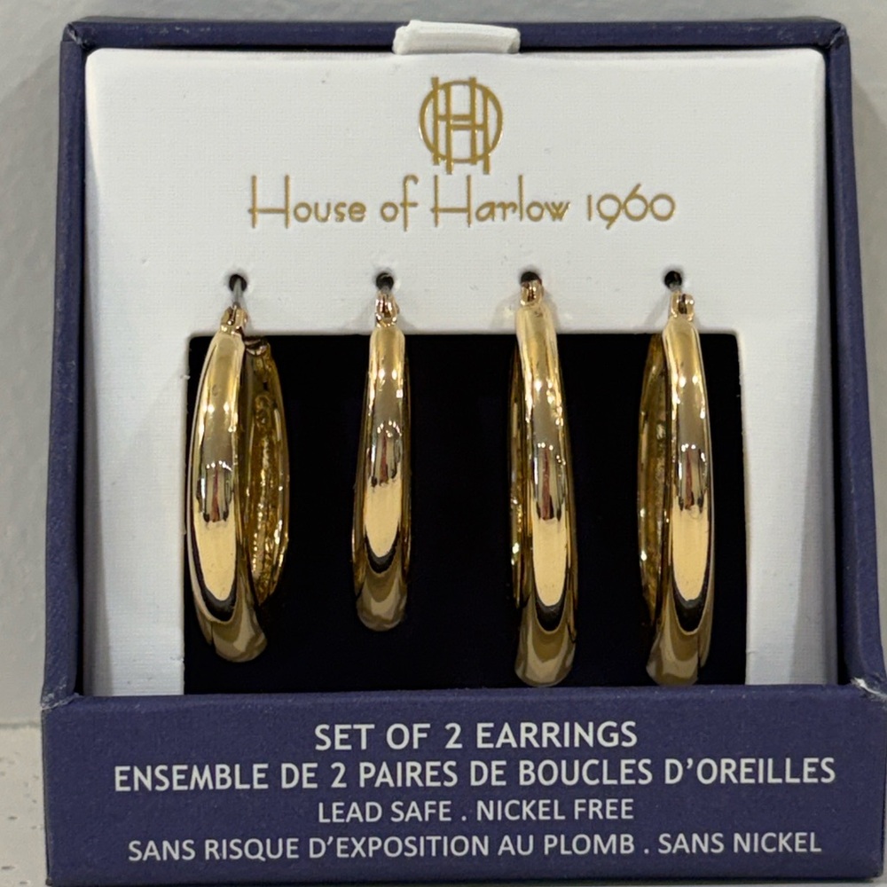 House of Harlow 1960 Gold Earings